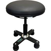 Omnistool Ergonomic Stool, Mobile, Adjustable, Vinyl Seat, Black Equipment World