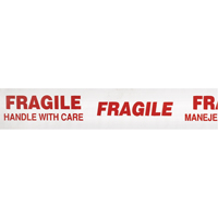 Scotch&reg; 3771 Box Sealing Tape with Message, Hot Melt Adhesive, 2 mils, 48 mm (1-22/25") x 100 m (328') Equipment World