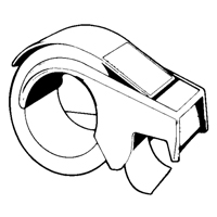 Hand Tape Dispenser, Standard Duty, Fits Tape Width Of 50.8 mm (2") Equipment World