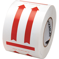 This Side Up Pictogram Special Handling Labels, 6" L x 4" W, Red on White Equipment World