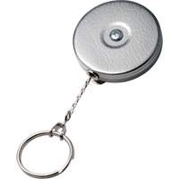 Original Series Retractable Keychain, Chrome, 24" Cable, Belt Clip Attachment PAB229 | Equipment World