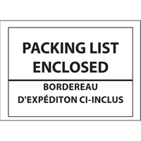 Packing List Envelopes, 4" L x 5" W, Backloading Style Equipment World