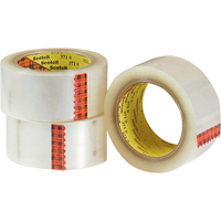 Scotch&reg; 375 Box Sealing Tape, Hot Melt Adhesive, 3.2 mils, 48 mm (1-22/25") x 50 m (164') Equipment World