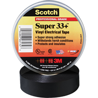 Scotch&reg; Super 33 Tape, 19 mm (3/4") x 20.1 m (66'), Black, 7 mils Equipment World