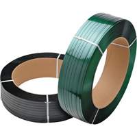 Green Strapping, Polyester, 5/8" W x 3800' L, Green, Manual Grade Equipment World
