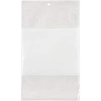 White Block Poly Bags, Reclosable, 9" x 6", 2 mils PF941 | Equipment World