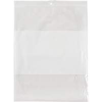White Block Poly Bags, Reclosable, 10" x 8", 2 mils PF948 | Equipment World