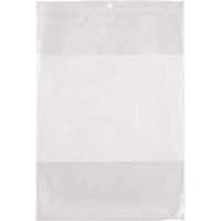 White Block Poly Bags, Reclosable, 12" x 9", 2 mils PF951 | Equipment World