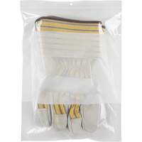 White Block Poly Bags, Reclosable, 12" x 9", 2 mils PF951 | Equipment World