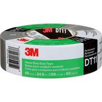 DT11 Heavy-Duty Duct Tape, 11 mils, Silver, 48 mm (2") x 55 m (180') Equipment World