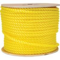 Corde jaune tress&eacute;e 1/2", Polypropyl&egrave;ne, 335' Equipment World