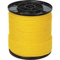 1/4" Yellow Twisted 3-Strand Rope, Polypropylene, 550' Equipment World