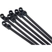 Screw-In Cable Tie, 8" Long, 50 lbs. Tensile Strength, Black Equipment World