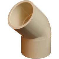 Flowguard Gold&reg; 45° Elbow Fitting, Standard, CPVC, 1/2" Equipment World