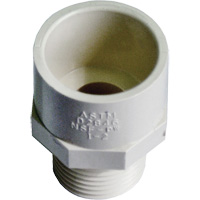 Male Reducing Adapter, Hub x MPT, 1/2" x 3/4" Dia., CPVC Equipment World