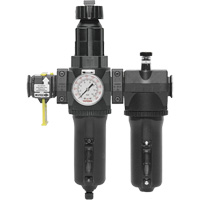 Automatic Drain Filter, Regulator & Lubricator with Metal Bowl & Gauge Modulair 400, 3/4" NPT Equipment World