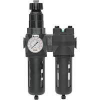 Filtre/r&eacute;gulateur + filtre coalescent drain manuel avec bol standard Modulair 400, 1/4" NPT, 150 psi, Capacit&eacute; de 9,1 oz liq. Equipment World