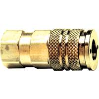 Automatic One-Handed Quick Disconnect, Brass, 1/4" x 3/8" Equipment World