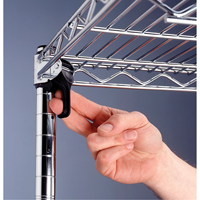 Super Adjustable Super Erecta Shelf&reg;, 4 Tiers, 36" W x 62-9/16" H x 18" D Equipment World