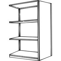 Interlok Shelving Unit, Steel, Boltless, 800 lbs. Capacity, 36" W x 76" H x 24" D Equipment World