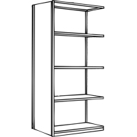 Interlok Shelving Unit, Steel, Boltless, 800 lbs. Capacity, 36" W x 100" H x 24" D Equipment World