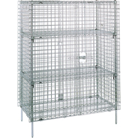 Security Carts, 4 Tiers, 38-1/2" W x 66-13/16" H x 21-1/2" D RL399 | Equipment World