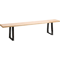 Banc pour vestiaire, Bois, 48" lo x 9-1/4" la x 16-1/2" h Equipment World