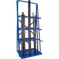 R&acirc;telier de rangement pour barre, Vertical, 3 Niveaux, 36" la x 24" p x 84" h, 3000 lb Cap. Equipment World
