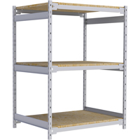 Wide Span Record Storage Shelving, Steel, 3 Shelves, 42" W x 32" D x 60" H Equipment World