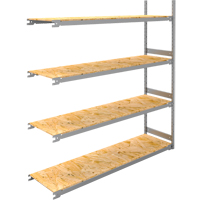 Wide Span Record Storage Shelving, Steel, 4 Shelves, 72" W x 18" D x 84" H, Add-On Kit Equipment World
