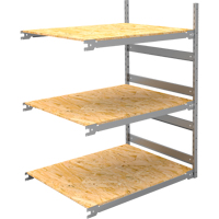 Wide Span Record Storage Shelving, Steel, 3 Shelves, 42" W x 32" D x 60" H, Add-On Kit Equipment World