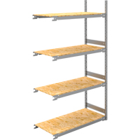 Wide Span Record Storage Shelving, Steel, 4 Shelves, 42" W x 18" D x 84" H, Add-On Kit Equipment World