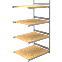 Wide Span Record Storage Shelving, Steel, 4 Shelves, 42" W x 32" D x 84" H, Add-On Kit Equipment World
