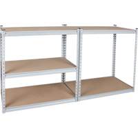 Heavy-Duty Shelving, Steel, Boltless, 1200 lbs. Capacity, 36" W x 72" H x 18" D Equipment World