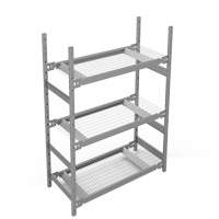 Wide Span Storage Shelving, Steel, Boltless, 1340 lbs. Capacity, 42" W x 60" H x 18" D Equipment World