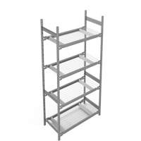 &eacute;tag&egrave;re de grande largeur, Acier, Sans boulons, Capacit&eacute; 1340 lb, 42" la x 84" h x 18" p Equipment World
