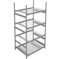 &eacute;tag&egrave;re de grande largeur, Sans boulons, Capacit&eacute; 1340 lb, 42" la x 84" h x 32" p Equipment World