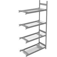 &eacute;tag&egrave;re de grande largeur, Acier, Sans boulons, Capacit&eacute; 1340 lb, 42" la x 84" h x 18" p Equipment World