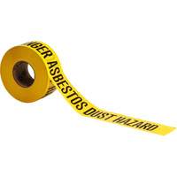Barricade Tape, English, 3" W x 200' L, 3 mils, Black on Yellow Equipment World