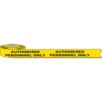 Barricade Tape, English, 3" W x 1000' L, 2 mils, Black on Yellow Equipment World