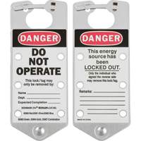Labeled Lockout Hasps, Silver Equipment World