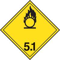 TDG Shipping Labels, Class 5.1, Oxidizing Substances, Paper Equipment World