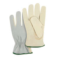 Split Back Driver's Gloves, Medium, Grain Cowhide Palm Equipment World