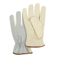Split Back Driver's Gloves, Large, Grain Cowhide Palm Equipment World