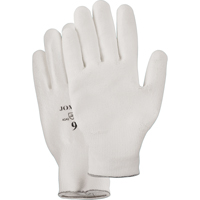 Gants enduit &agrave; paume tricot&eacute;e blanc, Taille Petit/7, Rev&ecirc;tement Polyur&eacute;thane, Enveloppe en PEHP, EN 388 niveau 2 Equipment World