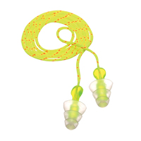 E-A-R Tri-Flange Reusable Earplugs, Corded, Bulk - Polybag, 26 dB NRR, One-Size Equipment World