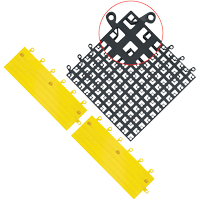 ErgoDeck&reg; Mat No. 560, PVC, 1-1/2' W x 1-1/2' L, 7/8" Thick, Black Equipment World