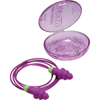 Rockets&reg; Reusable Earplugs, Corded, Bulk - Plastic Case, 27 dB NRR, One-Size Equipment World