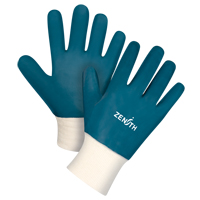 Heavyweight Knit Wrist Gloves, 8/Medium, Nitrile Coating, Cotton Shell Equipment World