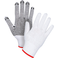 Dotted String Knit Gloves, Poly/Cotton, Single Sided, 7 Gauge, X-Large Equipment World